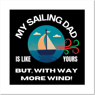 My Sailing Dad Has Way More Wind-Dark Merch Posters and Art